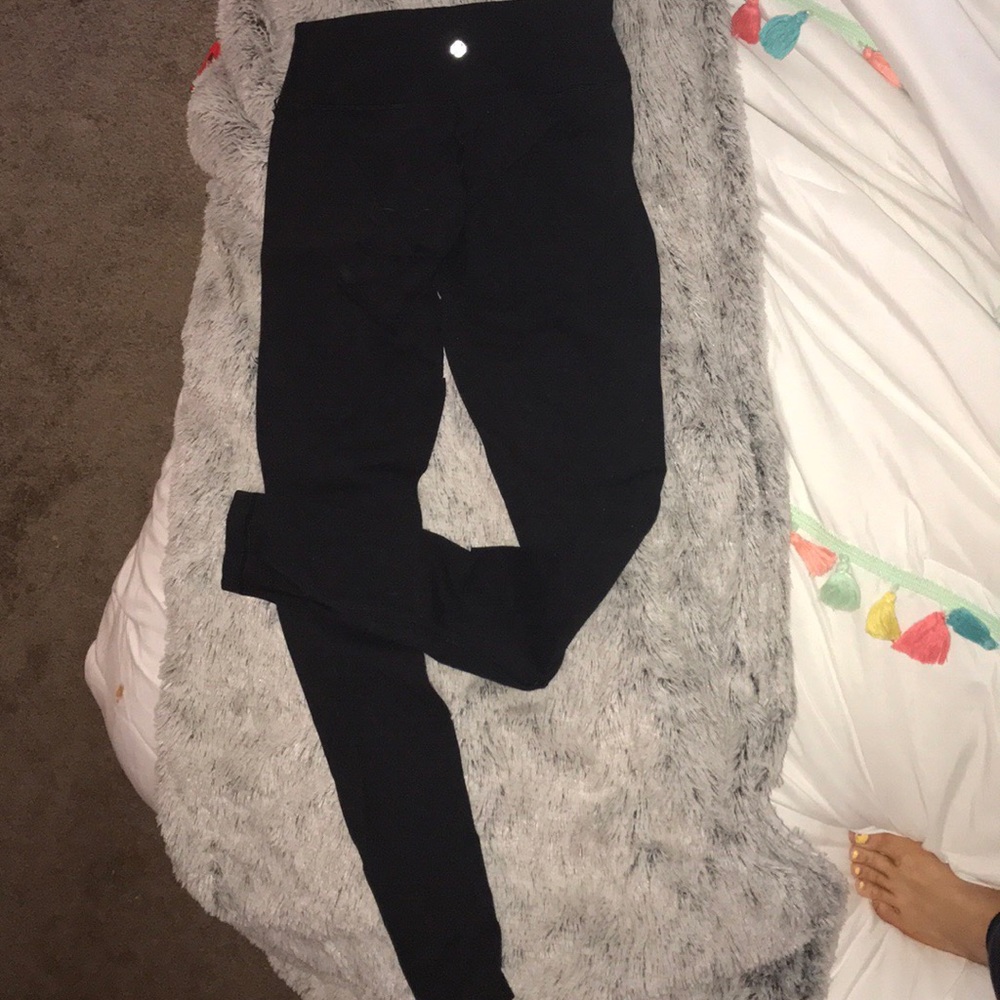 lulu lemon reversible black leggings